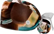 [YTYVAGT] 2-Pc,Gourd-Shaped Working Cap,Fisherman Hat with Buttons and Cotton Sweatband,Brown Dog in The Car