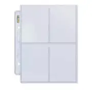 Box of 100 Ultra Pro Platinum Series Pages 4-Pocket Mini