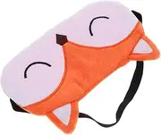BESPORTBLE Fox Style Sleep Mask Cartoon Eye Patch for Travel Light Blocking Comfortable Elastic Band present for Deep Sleep for Home Office and Travel