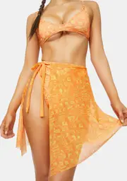 [BINYA] Orange Dido Net Mesh Pereo