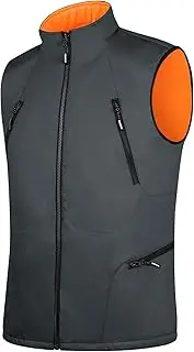 [FREE SOLDIER] Men's Lightweight Golf Vest Outerwear Windproof Reversible Sleeveless Softshell Jacket Running Vest