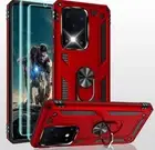 For Samsung Galaxy S20 Ultra 5G Case with HD Screen Protector Metal Ring