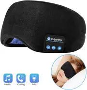 Voerou Sleep Headphones Wireless Bluetooth Sleep Eye Mask Music and Ultra Thin Speakers Perfect for Sleeping, Air Travel,Meditation and Relaxation - B