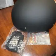 New In Box daytona helmets half skull cap motorcycle helmet D1-BNS-L Dull Black