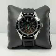 Lacoste 2011152 Men's Watch Black/Green Dial Silicone Band Chronograph
