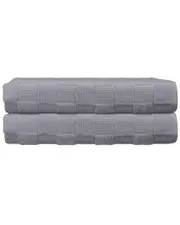 DePera Home Waffle Terry Set Of 2 Turkish Bath Towels