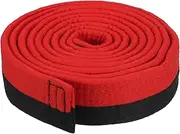 [uxcell] Taekwondo Colored Ranking Belt 1.6" x7.2Ft 2.2m, Polyester Martial Arts Judo Karate Belt for Coach Teaching Practice, Red&Black