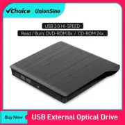 PASKOO USB3.0 External CD/DVD Burner Desktop One Computer Notebook Universal Mob
