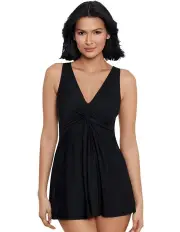 [Miraclesuit Swim] Must Have Marais Short Shaping Swimdress DD-Cup in Black