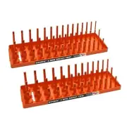 Hansen 3/8" Socket Organizer Tray Holder Set 3 Row Metric SAE Shallow Deep OR
