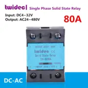 TWIDEC Single Phase Solid State Relay TH-80DA 80A DC-AC DC4~32V/AC24~480V