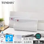 TENDAYS 記憶枕-包浩斯紓壓枕 單入 8CM高(灰白/藍白枕頭、WINCOOL涼感紗)