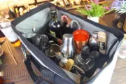 Bartender Case Wine Tool Roll Bag Bar Drink Cocktail Mixer Kit Storage Carry Bag