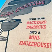 Smoker Box & Wood Chips Grill Kit Urban Smokehouse Hickory Mesquite Sweetwood