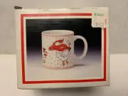 Vintage Christmas Geese Mug Ceramic Colonial Of Cape Cod