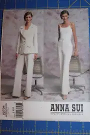 Vogue Pattern Anna Sui Designer #V2794 Size 8,10,12 Misses Jacket & Pants