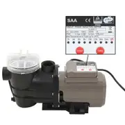 Pool Pump with Timer Black 0,25 HP 8000 L/h