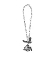 Dsquared2 Logo Charm Necklace One size silver