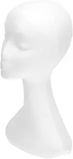 Luxshiny 1Pc Female Mannequin Head Model for Displaying Wigs Hats Glasses Stand for Salon and Home Use for Headdress Hair Accessories and Drying