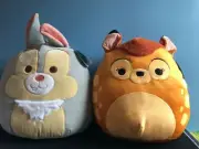 NWT Squishmallows 14" Disney Bambi & Thumper Set 2022 Stuffed Animal Plush Toys