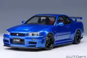 NISSAN SKYLINE GT-R R34 NISMO Z-TUNE RHD BAYSIDE BLUE 1/18 BY AUTOART 77462
