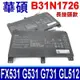 華碩 ASUS B31N1726 電池 長接頭 FX531GT G531 G531GD G531GT G731GT GL512LI GL731 GL731GT PX531 PZ531 PX731