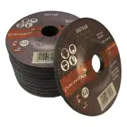 (PACK OF 25) 100mm Grinding discs (4") metal grinder discs 100 x 6mm