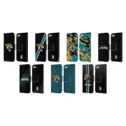 NFL JACKSONVILLE JAGUARS LOGO LEATHER BOOK CASE FOR APPLE iPOD TOUCH MP3