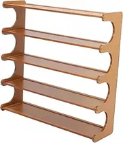 OHPHCALL 1Set Bamboo Shoe Rack Organizer for Entryway Freestanding Storage with Smooth Finish Versatile Use for Shoes Plants and Decor Design for Men and Women