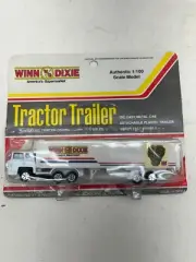 WINN DIXIE 1:100 SCALE SUPERMARKET MODEL TRACTOR TRUCK & TRAILER NEW ON CARD