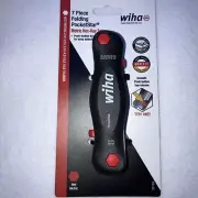 Wiha 35195 7 Pc Folding Metric Hex Key Set Push Button 2-8mm Metric