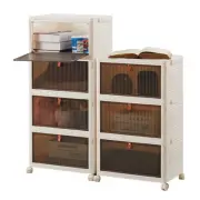 Stackable Plastic Storage Bins with Lid 23 QT Set, Storage Containers with Wh...