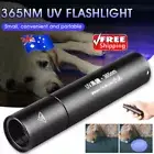 NEW UV Flashlight Black Light Rechargeable 365nm Ultraviolet Handheld Torch AU