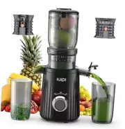 Cold Press Juicer, IUIPI Fit Whole Fruit and Vegetable Slow 4.3 inch