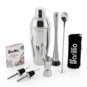 Mixology Bartender Kit - 8-Pc Stainless-Steel Travel Cocktail Shaker Set with...