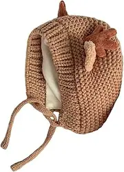 [MERRYHAPY] Fleece Lined Toddler Hat Beanie Knitted Beanie Newborn Warm Hat for Boys and Girls