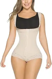 Women's Firm Girdle High Back Continuous Wide Strap Body Shaper Tummy Control Shapewear Girdle