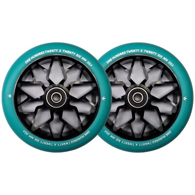 Blunt Envy 120mm Prodigy X Stunt Scooter Wheels - Pair - Teal/Black
