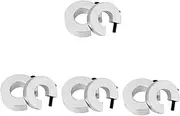 TEHAUX 8 Pcs High Precision Aluminum Alloy Stop Ring Linear Rail Sbr Rail Collar Tool Parts