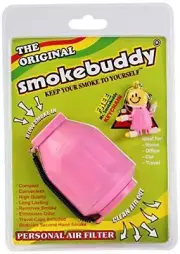Smoke Buddy Personal Air Purifier Cleaner Filter Removes Odor - Pink