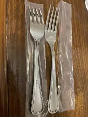Oneida Stainless NEW RIM Large Dinner Forks - Set of Six * USA New In Plastic