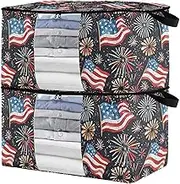 sanluoli 90L 2 Pack Under Bed Storage Containers with Reinforced Handles, clear window Storage For Bedroom Closet