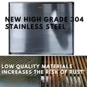 KASA Stainless Steel 304 Grade Bbq Grill Hot Plate 48 X 39 Cm Hotplate