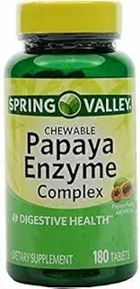 Spring Valley - Papaya Enzyme Complex, 180 Chewable Tablets