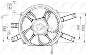 Rampro Engine Cooling Fan Fits Mitsubishi L200 L 200 2.0 2.4 D 2.5 TD TDi