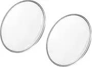 uxcell 8 Inch Drum Head Drum Skin Sound Controlled PET Material, Transparent, Pack of 2