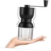 SHOWERORO 4-Setting Hand Operated Bean Coffee Machine Acrylic Container for Office