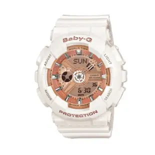 CASIO BABY-G/前衛風格運動錶/白/BA-110-7A1DR