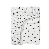 在飛比找蝦皮購物優惠-~IKEA ~單人床包, 全棉~星星圖案/白色