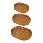 Hadewoven Fruit Basket Coffee Table Tray Rectangle Home Decor Organizer Tray